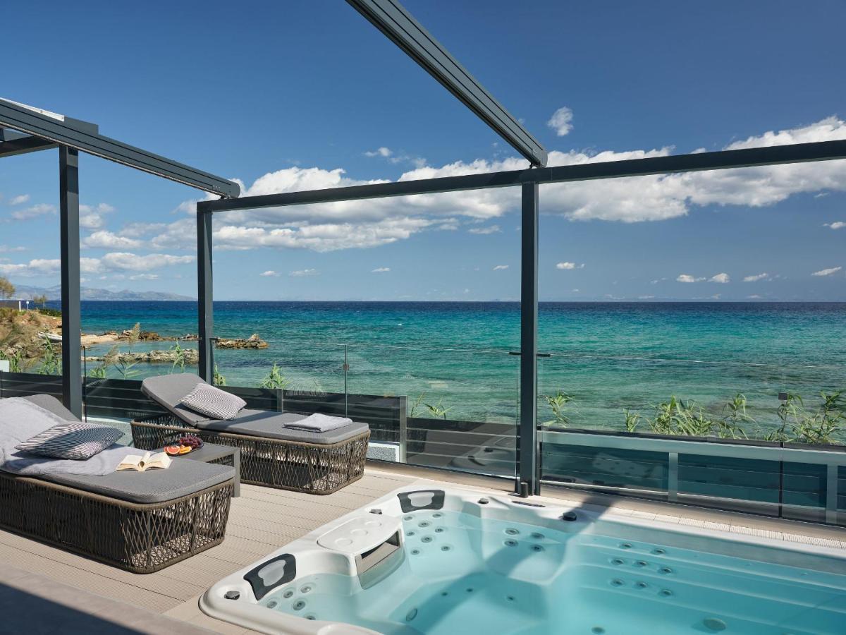 Blue View Villa - Coastal Elegance With Swim Spa, By Zantewize Alykanas  Exteriér fotografie